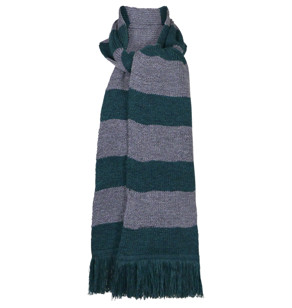 Slytherin Wide Stripe Scarf from Lochaven