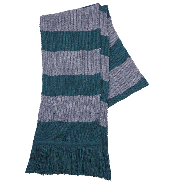 Slytherin Wide Stripe Scarf from Lochaven