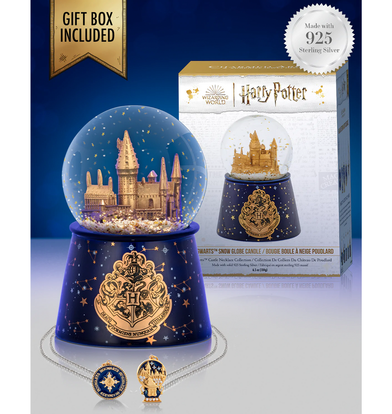 Charmed Aroma Hogwarts Snow Globe Candle