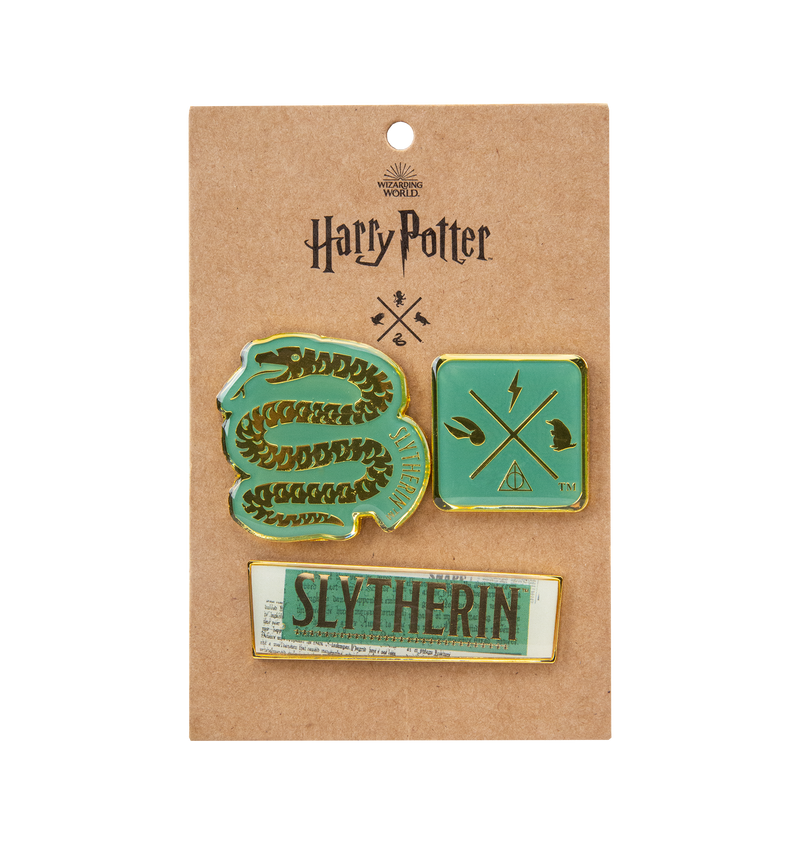 Clippings Slytherin Pin Badge Set