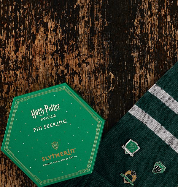 Second Edition Slytherin Enamel Pins Set